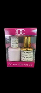 Gel Nail Polish Duo DND DC White Bunny GEL Polish & MATCHING LACQUER #057 - Picture 1 of 2