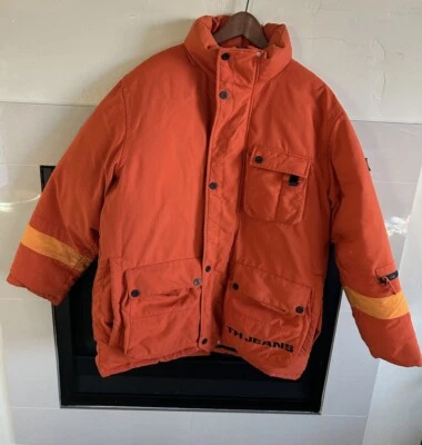 Tommy Hilfiger De Colección Hombres M Plumón de Ganso Abrigo Abombado Pesado Invierno Bandera Parche Raro Y2K Foto 1 de 4