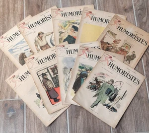 Revue. Les Humoristes. N°1-10. 1911. Complet. Paul Poiret. Cocteau. Steinlen - Imagen 1 de 1