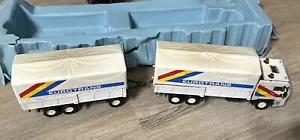 Matchbox Superkings DAF Space Cab K-122/137 Eurotrans With Piggyback Loose - Picture 1 of 13