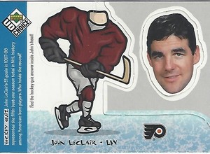 JOHN LECLAIR - UD Choice 1998-99 - Bobbing Head # BH6 - Philadelphia Flyers