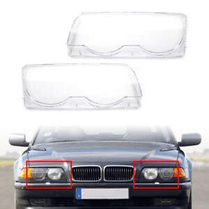 Front Headlight Lens Cover Lampshade For BMW 7 Series E38 728i 730i 735i 740i