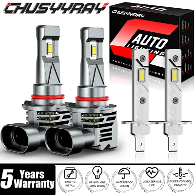 Combo de faros LED 6000K blanco para Subaru Outback 2000-2004 Foto 1 de 4