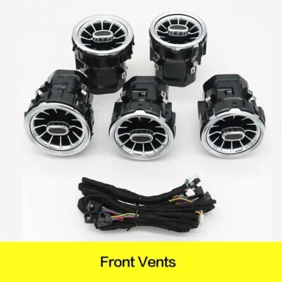 64 Colors Air Vent LED Ambient Light Set For Mercedes-Benz C Class W205 GLC X253 - Image 1 of 4