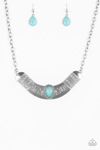 Paparazzi Necklace - Very Venturous - Blue - Picture 1 of 7