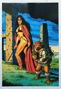 Larry Elmore Colossal Cards 17 - Fantasy RPG Colour Art FPG 1995 Rare Mint - Bild 1 von 3