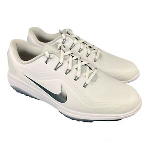 Nike React Vapor 2 Golf Shoes White Metallic Cool Grey Men's BV1138-101 Sz 11W
