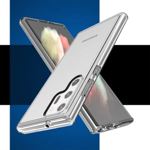 For Samsung Galaxy S24 Ultra Clear Thick Hybrid Hard PC  Shell & TPU Case Cover - Picture 1 of 7