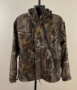 GAMEHIDE HUNTING Mens Sz Large Realtree Camo Full Zip Snap Pocket Hooded Jacket - Picture 1 of 8