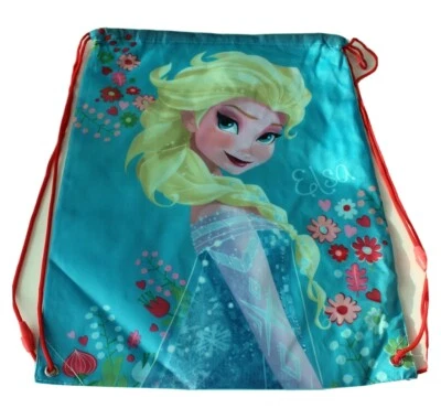 DISNEY FROZEN Neu Rucksack Kinder Disney Sporttasche Frozen "Elsa" türkis Polyester 42x33 cm