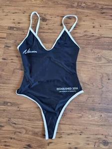 nimes script black and white swimsuit size 10 (1) - Picture 1 of 2