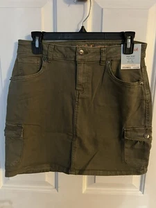 Girls Skirt 18 XXL Cargo Midi Skirt Olive Green NWT Adjustable Waist from Target - Picture 1 of 5