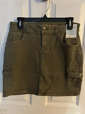 Girls Skirt 18 XXL Cargo Midi Skirt Olive Green NWT Adjustable Waist from Target - Image 1 of 4
