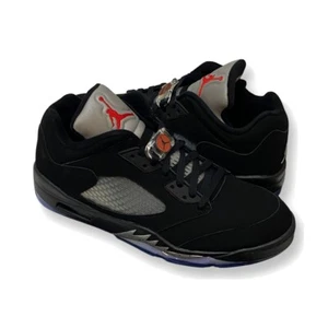 Size 12 - Jordan 5 Low Golf Black /Fire Metallic Silver - Picture 1 of 7
