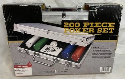 NEW Cardinal 200 Piece Poker Set In Aluminum Carry Case - Image 1 of 4