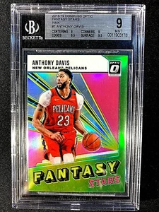 2018 BGS 9 MINT Donruss Fantasy Stars Holo PINK PRIZM /25 Anthony Davis #1 G1271 - Picture 1 of 2