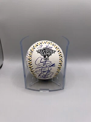 Liga Nacional Firmado 2006 Juego de Estrellas Béisbol MLB Autenticado 27 Autos Foto 1 de 4