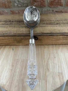 SHANNON GODINGER Salad Serving Spoon Crystal Handle READ - Picture 1 of 7