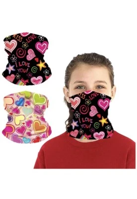 Kids Bandana Neck Gaiter Half Face Cover UV Protection Outdoor Essential Unisex - Image 1 of 4