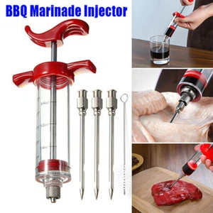 BBQ Marinade Injector syringe Food Flavor Seasoning Meat Injection Gun Chicken - Picture 1 of 11