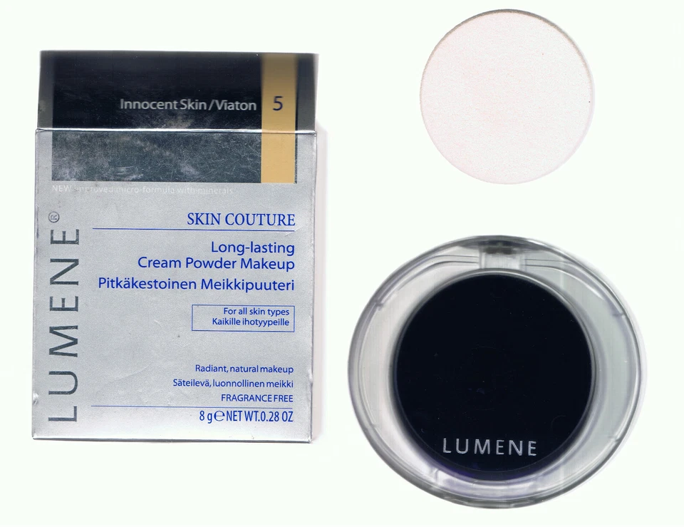 LUMENE SKIN COUTURE LONG LASTING CREAM POWDER MAKEUP #5 INNOCENT SKIN RADIANT - Image 1 of 1
