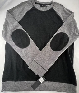Marc Anthony Herren Schwarz Grau Langarm Rundhals Pullover Sweater Größe XL Neu mit Etikett - Bild 1 von 7