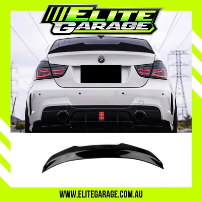 FOR (2005-2011) BMW 3 SERIES E90 SEDAN (GLOSS BLACK) PSM STYLE REAR BOOT SPOILER - image 1 of 4