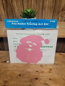 1987 Blip CHRISTMAS File Folder Tracing Art Kit 8 1/2 X 11 - Picture 1 of 9