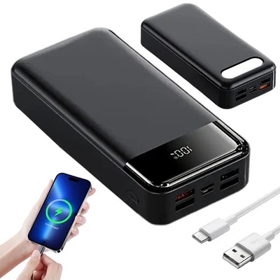 MARKENLOS 50000mAh Powerbank 22.5W Quick Charge–Schnellladung mehrere Geräte gleichzeitig