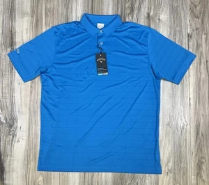 Callaway Opti-Dri Cooling Golf Polo Shirt In Blue Men’s Size Large - Brand NEW - Picture 1 of 8