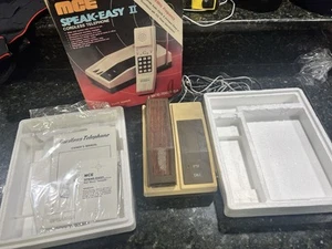 Vintage MCE Speakeasy 2 Cordless Telephone Box Movie Prop Parts 1980s - Zdjęcie 1 z 13
