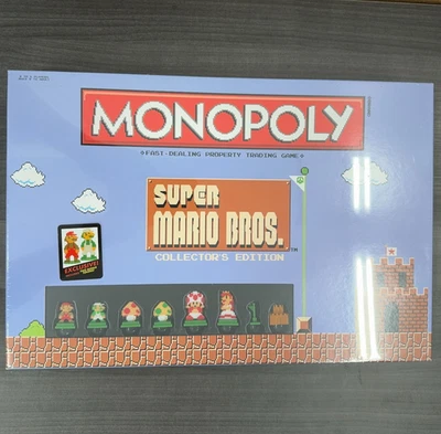 НОВАЯ ЗАПЕЧАТАННАЯ настольная игра Монополия коллекционное издание Super Mario Bros - Изображение 1 из 4