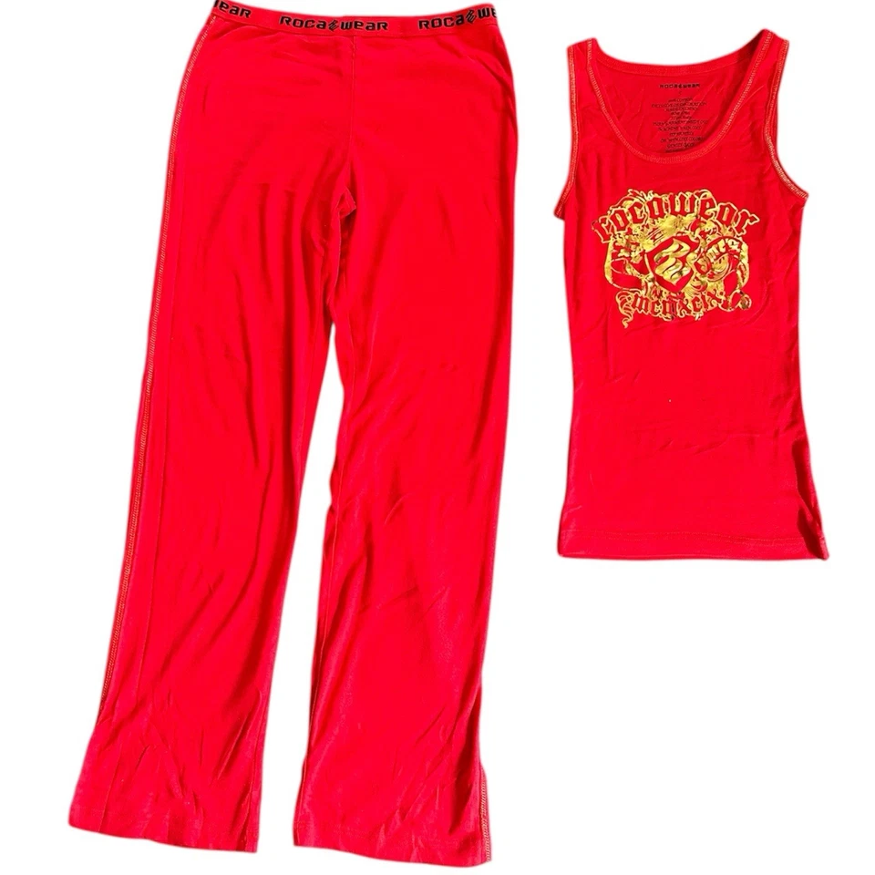 Rocawear! Top rojo vintage y bolígrafo para mujer! ¡Nuevo! ¡Algodón! Talla S ¡Hallazgo real! Foto 1 de 4