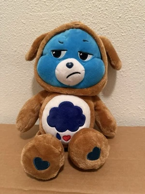 Care Bears Grumpy Bear In Brown Hoodie With Raining Cloud 12” Plush 2021 - Image 1 of 4