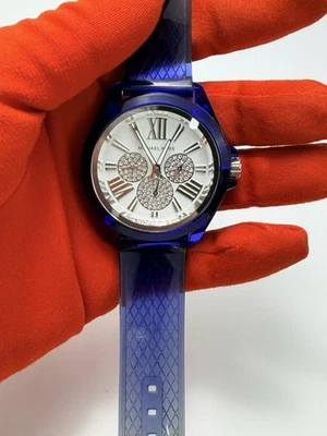 Reloj Michael Kors MK6680 para mujer esfera de cristal azul verde correa degradada funcionando Foto 1 de 4