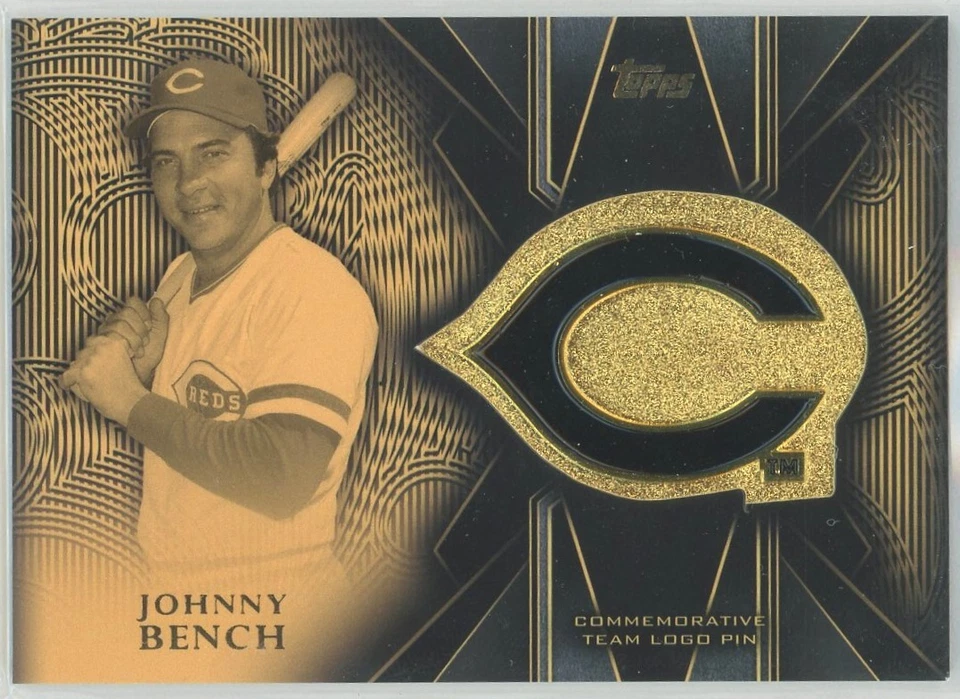 2016 Topps #TLP-JBE Johnny Bench Team Logo Pin Relic - Image 1 of 2