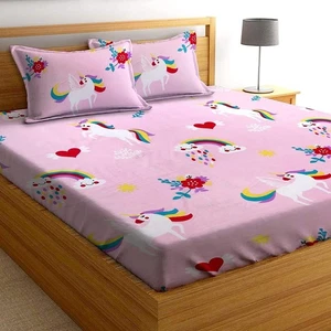 Cotton All Around Elasticated Queen Fitted Bedsheet. code 212 - Picture 1 of 4