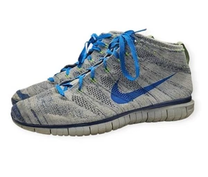 Nike Shoes Sneakers Mens Size 14 Wolf Grey Blue Free Flyknit Chukka 639700-002 - Picture 1 of 6