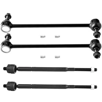 4x Fits 2008-2017 Dodge Grand Caravan Front Steering Sway Bar Inner Tie Rod End Foto 1 de 4