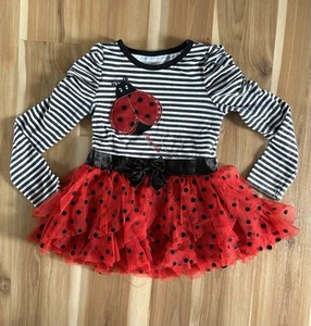 Girls LadyBug Tutu Dress By Nannette Girls Size 5 , Ladybug Outfit - Picture 1 of 8