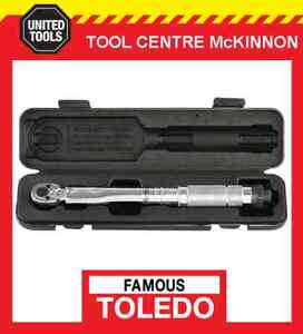 FAMOUS TOLEDO 301097 1/4” SQUARE DRIVE 2-24Nm / 17-212in-lb TORQUE WRENCH