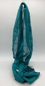 Vintage Unbranded Teal Scarf Pre-owned - Picture 1 of 7