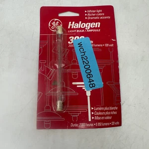 Halogen T2.5 Bulbs by GE 300W 5950 Lumens R7S Base. B FAST SHIPPING BRAND NEW - Picture 1 of 2