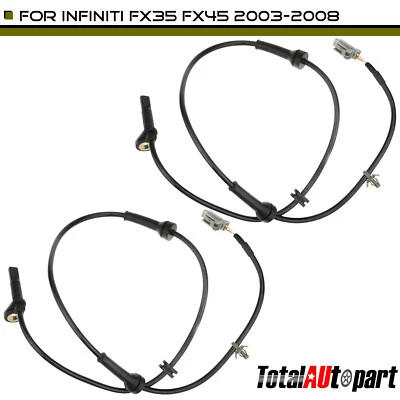 2x Sensor de velocidad de rueda ABS para Infiniti FX35 FX45 2003-2008 delantero izquierdo y derecho Foto 1 de 4