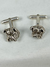 Sterling Silver 925   Cuff Links  Dog  Dogs  Vincent Simone VS Signed