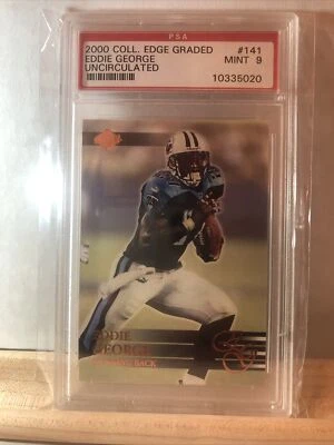 Rare Uncirculated Eddie George PSA Mint 9, Titans, Ohio State 🔥🔥🔥 - Image 1 of 2