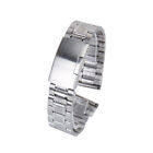  20mm Stainless Steel Solid Links Bracelet Watch Band Strap Straight End with