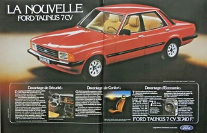 PUBLICITÉ DE PRESSE 1979 AUTOMOBILE FORD TAUNUS 7 CV - Picture 1 of 1