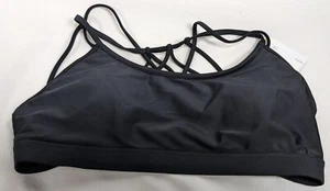 Fabletics Black Strappy Dash Bikini Top Swimwear Large Woman  - Picture 1 of 10