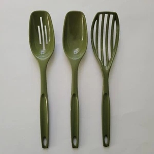 FOLEY Nylon Slotted Spoon Blender Whip Whisk Strainer Avacado Green Utensil Vtg - Picture 1 of 5